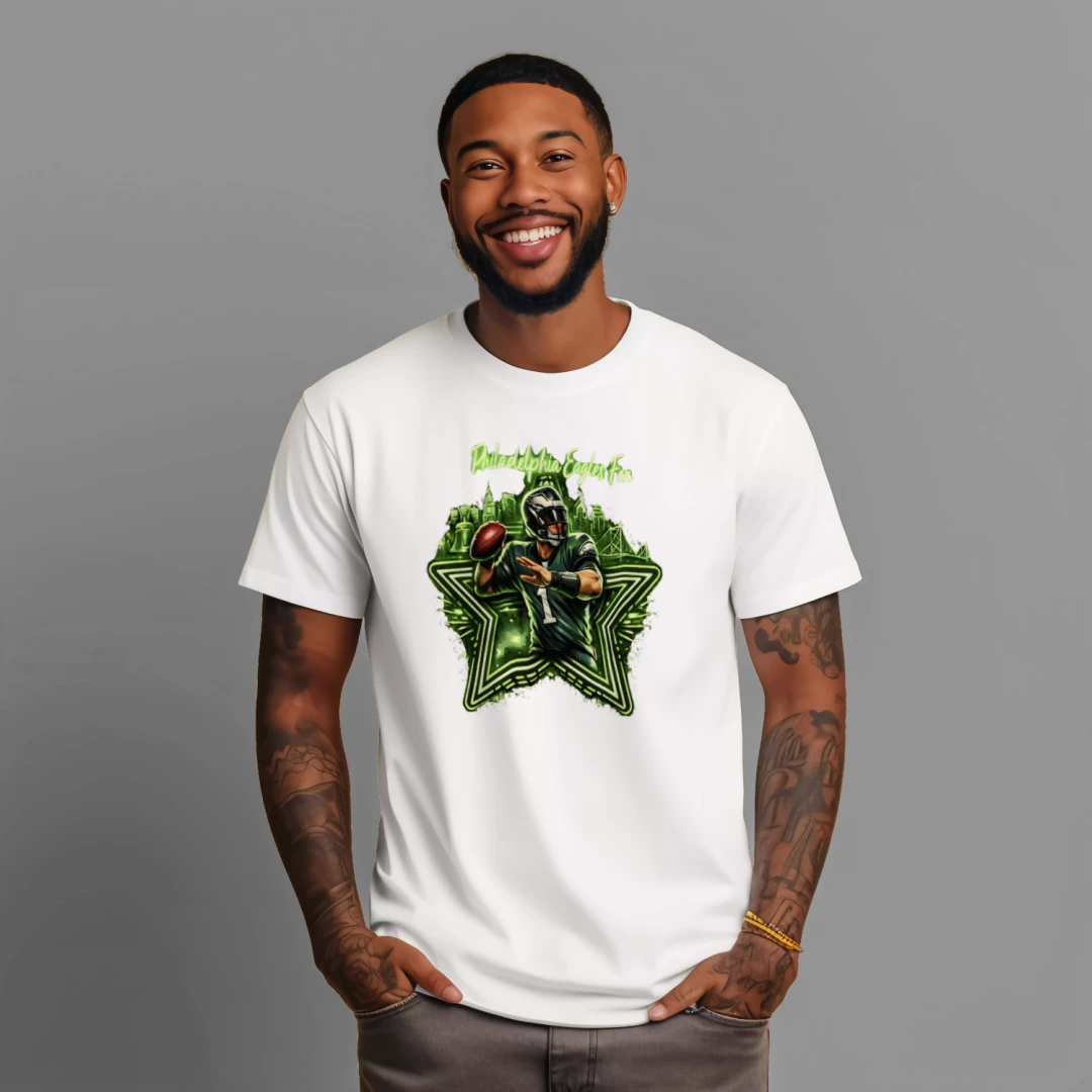 #1 Philadelphia Eagles Fan Neon Tee