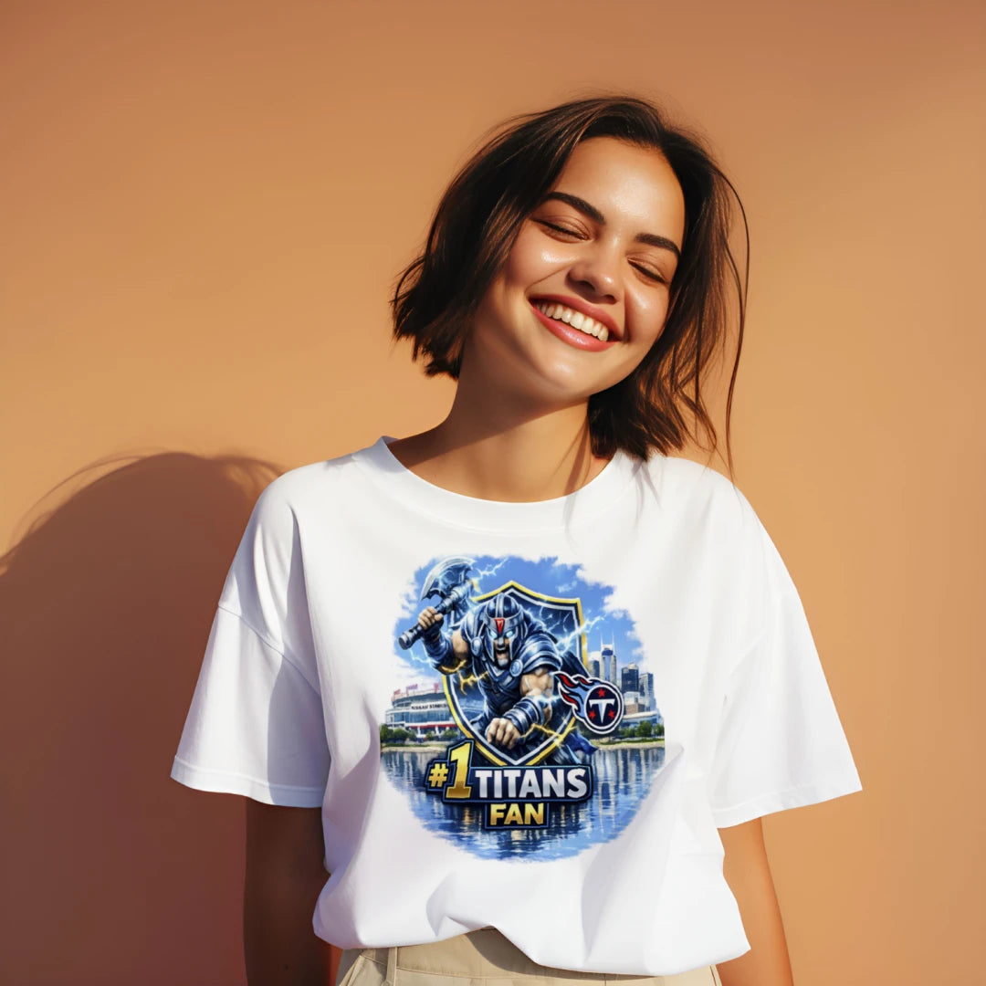 #1 Tennessee Titans Fan T‑Shirt | Bold NFL Football Graphic Tee