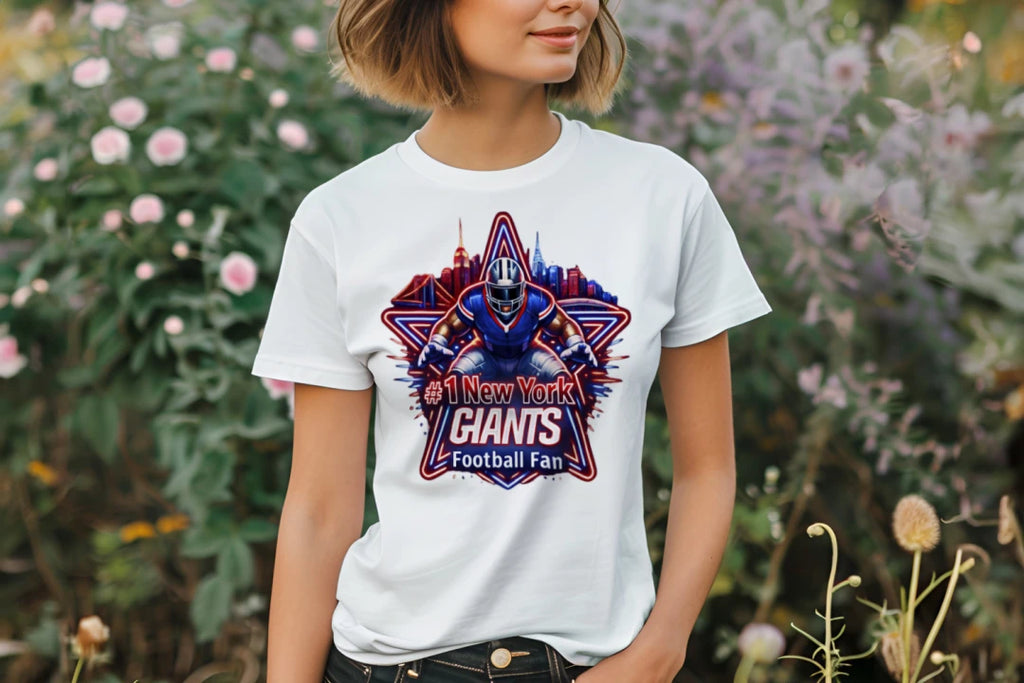 #1 New York Giants Football Fan Shirt | NYC Skyline Tee | Bold Game Day Graphic