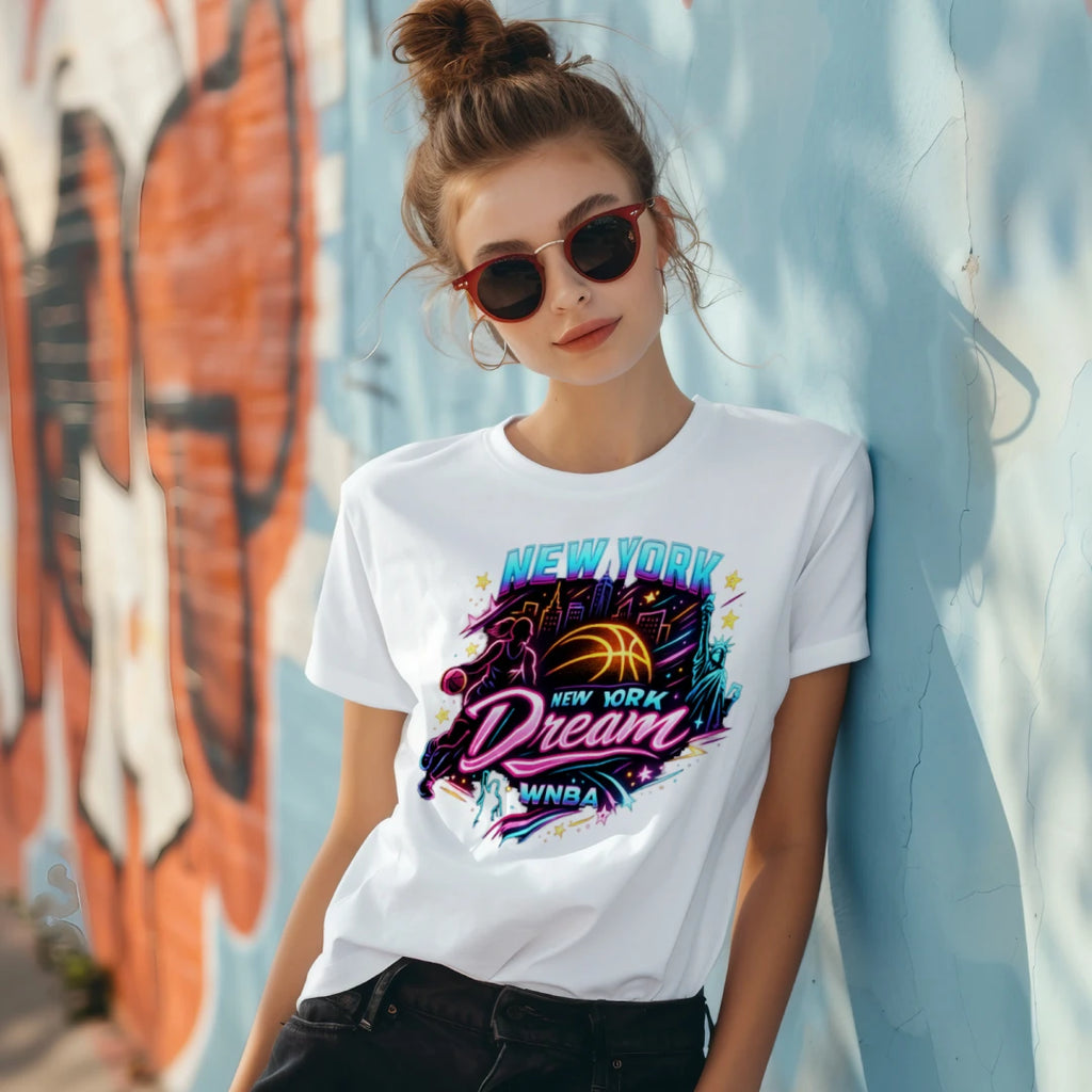 T-shirt New York Dream Fan | T-shirt de Basketball WNBA | T-shirt de Supporter NYC Hoops