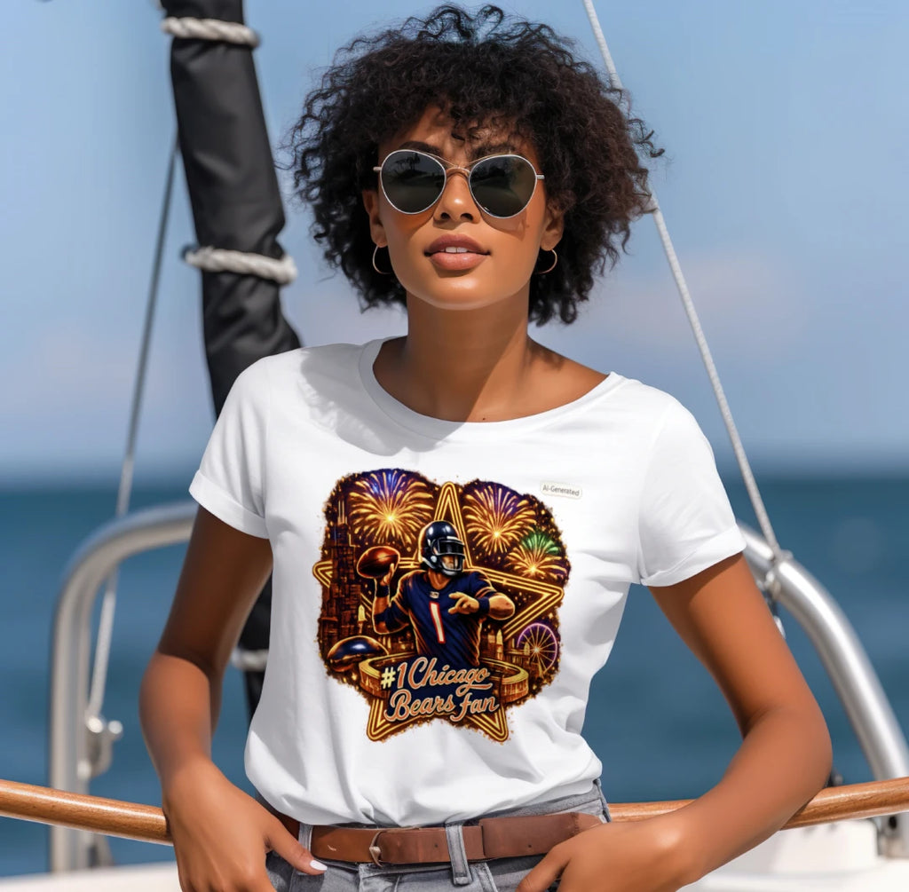🏈 #1 Chicago Bears Fan Fireworks Tee