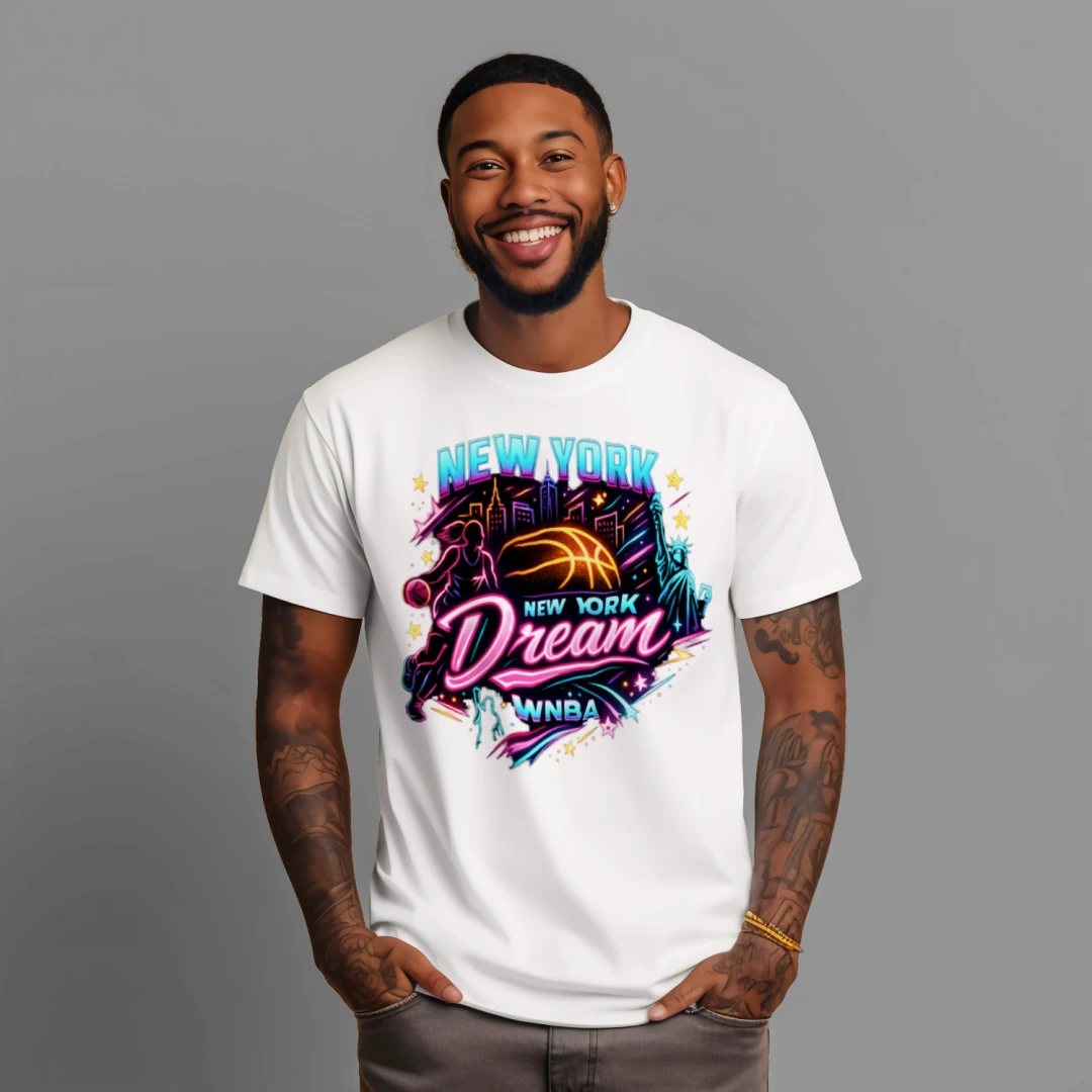 T-shirt New York Dream Fan | T-shirt de Basketball WNBA | T-shirt de Supporter NYC Hoops