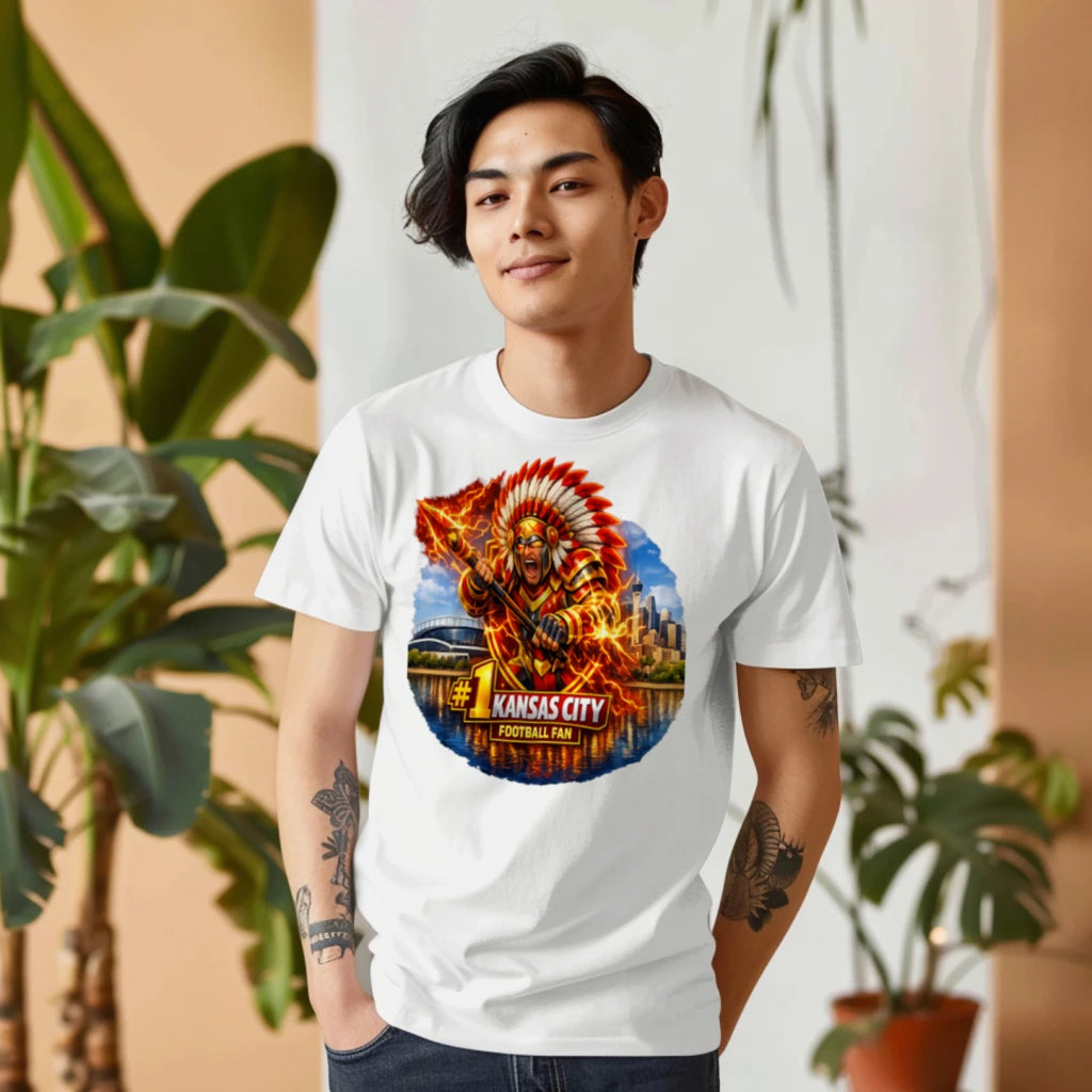 Kansas City Football Fan Tee – #1 Chiefs Spirit Graphic Shirt