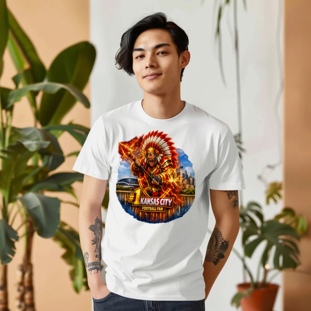 Kansas City Football Fan Tee – #1 Chiefs Spirit Graphic Shirt